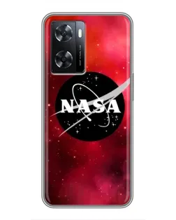 Чохол для OPPO A77 з картинкою «NASA — червона туманність»
