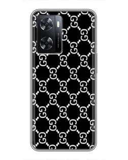 Чохол для OPPO A77 з картинкою «Gucci — сітчастий паттерн»