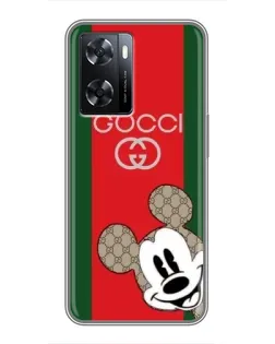 Чохол для OPPO A77 з картинкою «Gucci — смуги та Міккі» Чохол для OPPO A77 з картинкою «Gucci — смуги та Міккі»