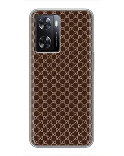 Чохол для OPPO A77 з картинкою «Gucci — шоколадна сітка» Чохол для OPPO A77 з картинкою «Gucci — шоколадна сітка»