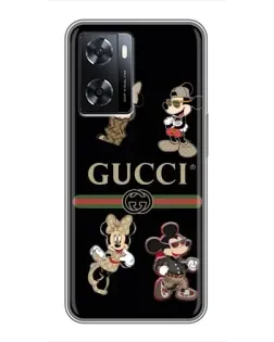 Чохол для OPPO A77 з картинкою «Gucci — герої Disney та монограма» Чохол для OPPO A77 з картинкою «Gucci — герої Disney та монограма»