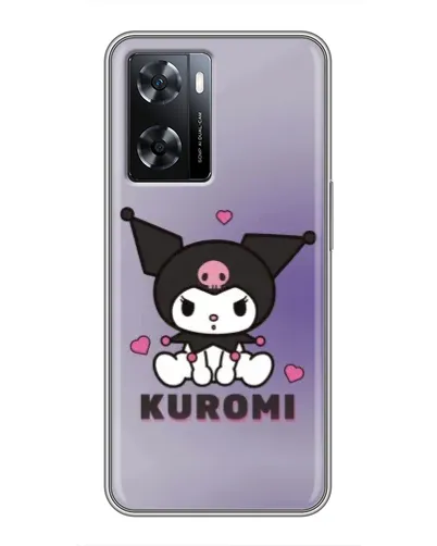 Чохол для OPPO A77 з картинкою «Kuromi — фіолетовий арт»