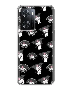 Чохол для OPPO A77 з картинкою «Чорний паттерн Kuromi» Чохол для OPPO A77 з картинкою «Чорний паттерн Kuromi»
