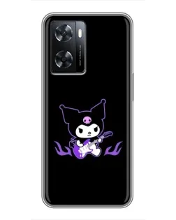 Чохол для OPPO A77 з картинкою «Електрична Kuromi» Чохол для OPPO A77 з картинкою «Електрична Kuromi»