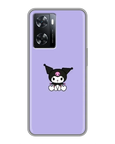 Чохол для OPPO A77 з картинкою «Kuromi — фіолетовий мінімалізм»