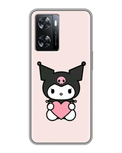 Чохол для OPPO A77 з картинкою «Kuromi та серце»