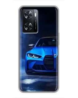 Чохол для OPPO A77 з картинкою «Блакитна BMW M4» Чохол для OPPO A77 з картинкою «Блакитна BMW M4»
