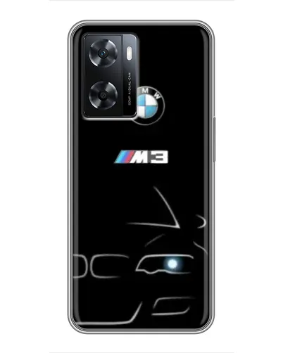 Чохол для OPPO A77 з картинкою «Мінімалістичний принт BMW M3»