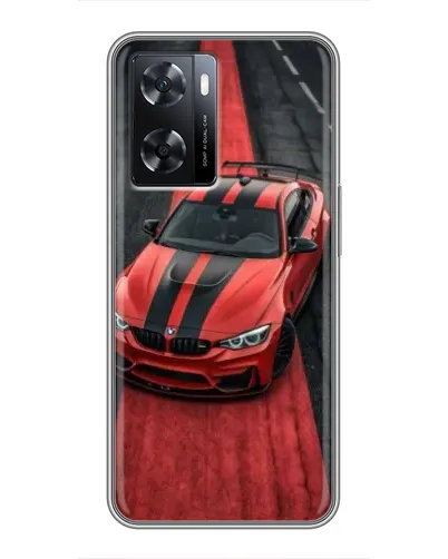 Чохол для OPPO A77 з картинкою «BMW на червоній доріжці»