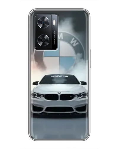 Чохол для OPPO A77 з картинкою «BMW в білому диму» Чохол для OPPO A77 з картинкою «BMW в білому диму»