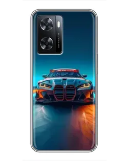 Чохол для OPPO A77 з картинкою «BMW — вогні неону» Чохол для OPPO A77 з картинкою «BMW — вогні неону»