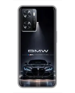 Чохол для OPPO A77 з картинкою «BMW крізь нічне місто» Чохол для OPPO A77 з картинкою «BMW крізь нічне місто»