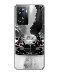 Чохол для OPPO A77 з картинкою «BMW — акварельний дрифт» Чохол для OPPO A77 з картинкою «BMW — акварельний дрифт»