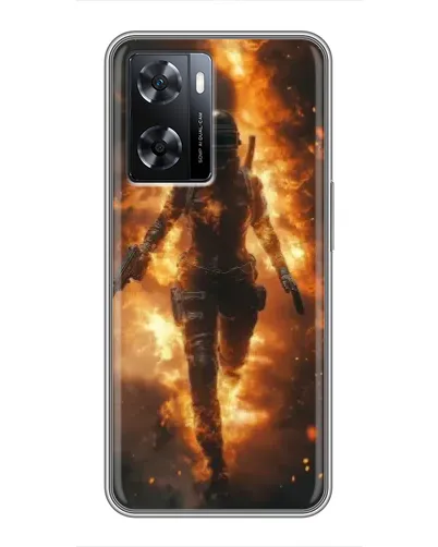 Чохол для OPPO A77 з картинкою «BMW — швидкість у дощі»