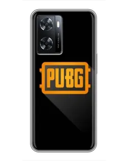 Чохол для OPPO A77 з картинкою «PUBG — рамка лого»