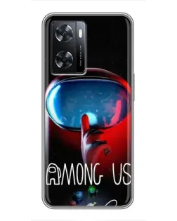 Чохол для OPPO A77 з картинкою «Червоний імпостер — макро» Чохол для OPPO A77 з картинкою «Червоний імпостер — макро»