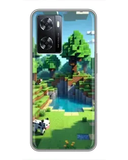 Чохол для OPPO A77 з картинкою «Minecraft літній день»