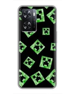 Чохол для OPPO A77 з картинкою «Паттерн з кріперами»