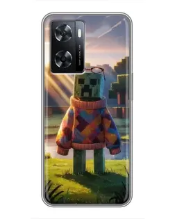 Чохол для OPPO A77 з картинкою «Кріпер у светрі»