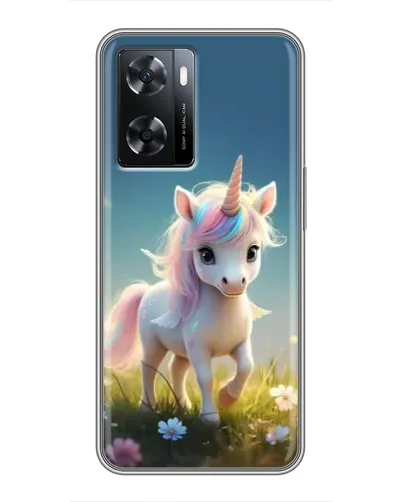 Чехол для OPPO A77 с картинкой «Единорог на поляне» Чехол для OPPO A77 с картинкой «Единорог на поляне»