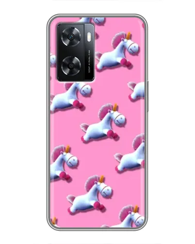 Чехол для OPPO A77 с картинкой «Единороги на розовом» Чехол для OPPO A77 с картинкой «Единороги на розовом»