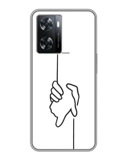 Чохол для OPPO A77 з картинкою «Рука тримає»