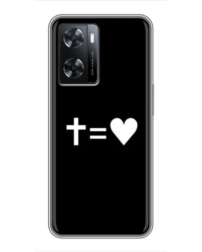 Чохол для OPPO A77 з картинкою «Хрест та Серце»