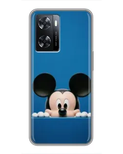 Чехол для OPPO A77 с картинкой «Микки выглядывает»