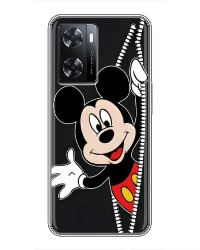 Чехол для OPPO A77 с картинкой «Микки раздвигает стены»