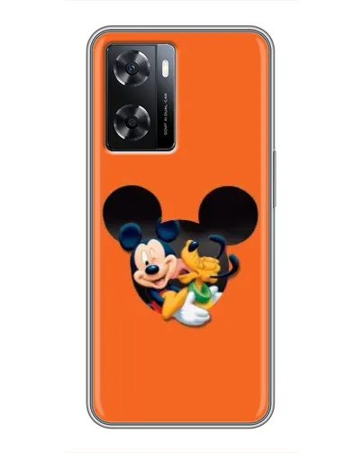 Чехол для OPPO A77 с картинкой «Сердце Микки Минни»