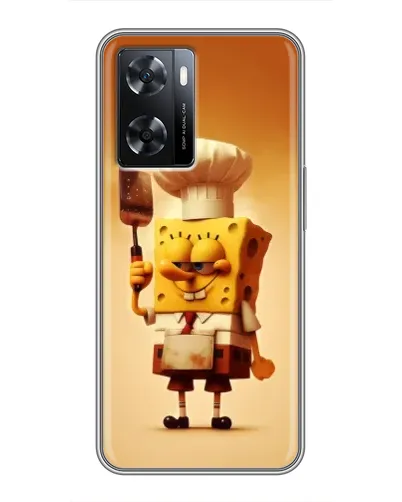 Чехол для OPPO A77 с картинкой «Губка Боб повар» Чехол для OPPO A77 с картинкой «Губка Боб повар»