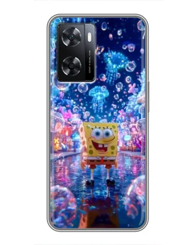 Чехол для OPPO A77 с картинкой «Неоновый океан» Чехол для OPPO A77 с картинкой «Неоновый океан»