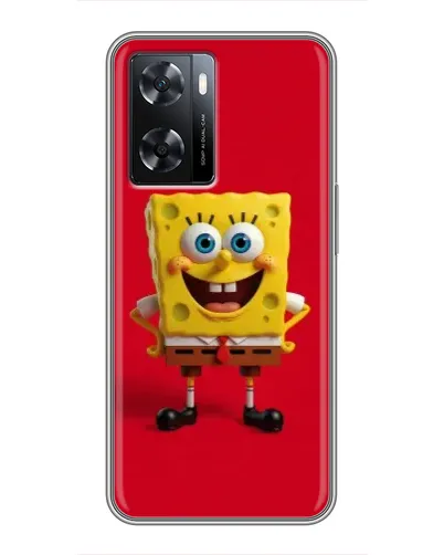 Чехол для OPPO A77 с картинкой «Спанч Боб на красном» Чехол для OPPO A77 с картинкой «Спанч Боб на красном»