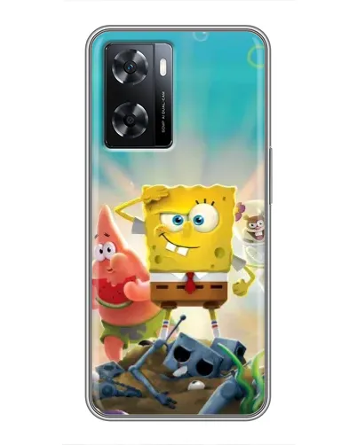 Чехол для OPPO A77 с картинкой «Спанч Боб победитель» Чехол для OPPO A77 с картинкой «Спанч Боб победитель»
