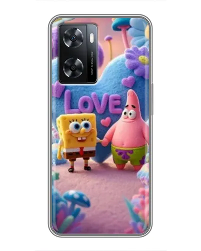 Чехол для OPPO A77 с картинкой «Губка Боб Патрик» Чехол для OPPO A77 с картинкой «Губка Боб Патрик»