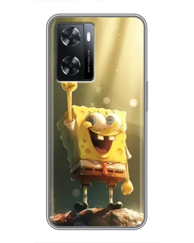 Чехол для OPPO A77 с картинкой «Сияющий Спанч Боб» Чехол для OPPO A77 с картинкой «Сияющий Спанч Боб»