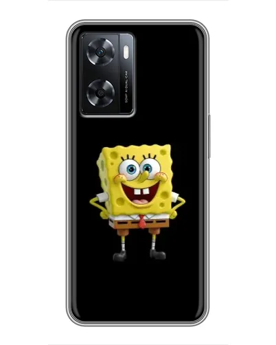 Чехол для OPPO A77 с картинкой «Классический Губка Боб» Чехол для OPPO A77 с картинкой «Классический Губка Боб»