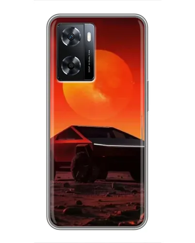 Чохол для OPPO A77 з картинкою «Cybertruck на Марсі»