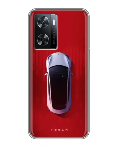 Чохол для OPPO A77 з картинкою «Tesla Top View»