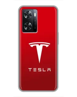 Чохол для OPPO A77 з картинкою «Tesla Red Classic» Чохол для OPPO A77 з картинкою «Tesla Red Classic»