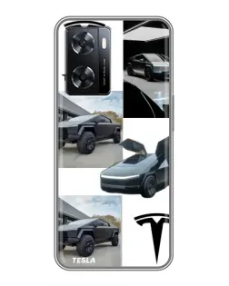 Чохол для OPPO A77 з картинкою «Колаж Cybertruck Tesla» Чохол для OPPO A77 з картинкою «Колаж Cybertruck Tesla»