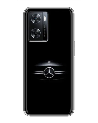 Чехол для OPPO A77 с картинкой «Mercedes — абстрактные линии»