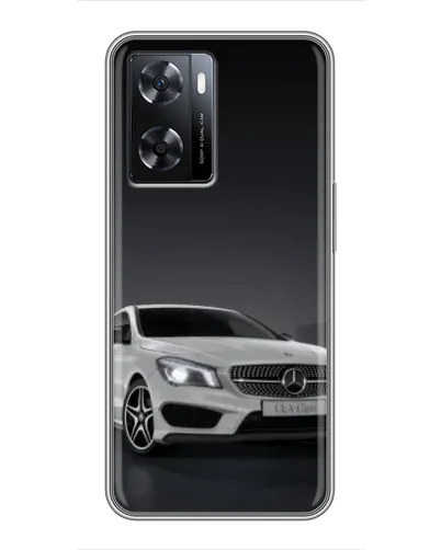 Чехол для OPPO A77 с картинкой «Mercedes AMG GT Silver»