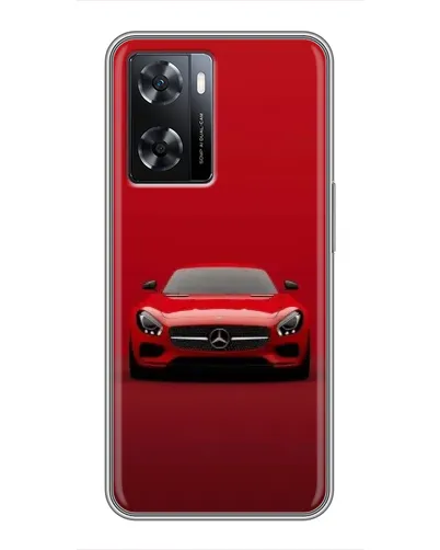 Чехол для OPPO A77 с картинкой «Красный Mercedes AMG»