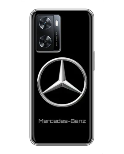 Чехол для OPPO A77 с картинкой «Mercedes Silver Logo»