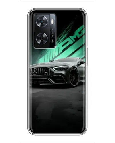 Чехол для OPPO A77 с картинкой «Темный Mercedes AMG»
