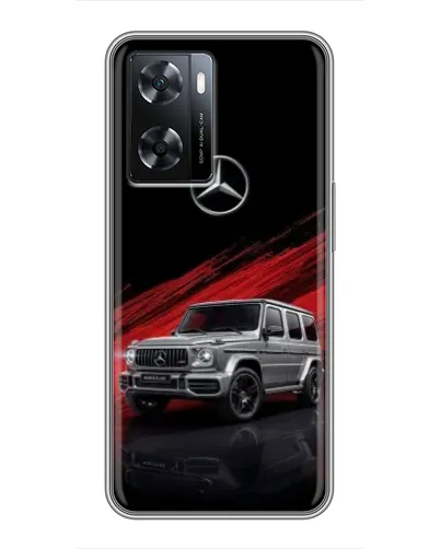 Чехол для OPPO A77 с картинкой «Mercedes G-Class красный»