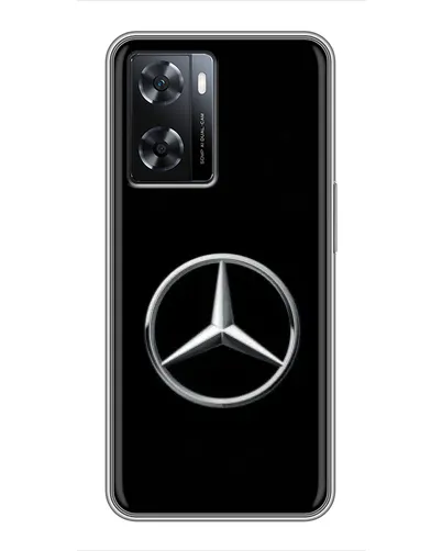 Чехол для OPPO A77 с картинкой «Mercedes классический лого»