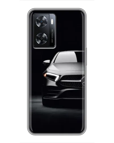 Чехол для OPPO A77 с картинкой «Свет фар Mercedes»