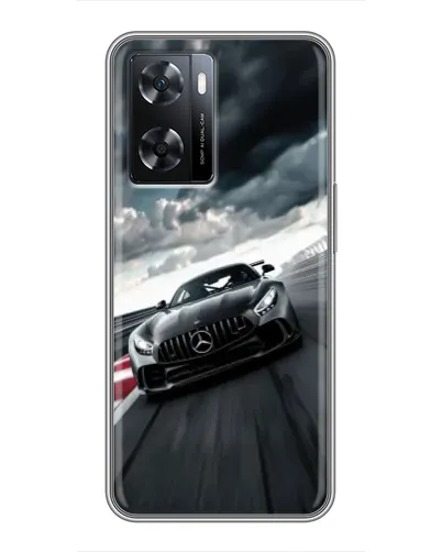 Чехол для OPPO A77 с картинкой «Гоночный Mercedes AMG»